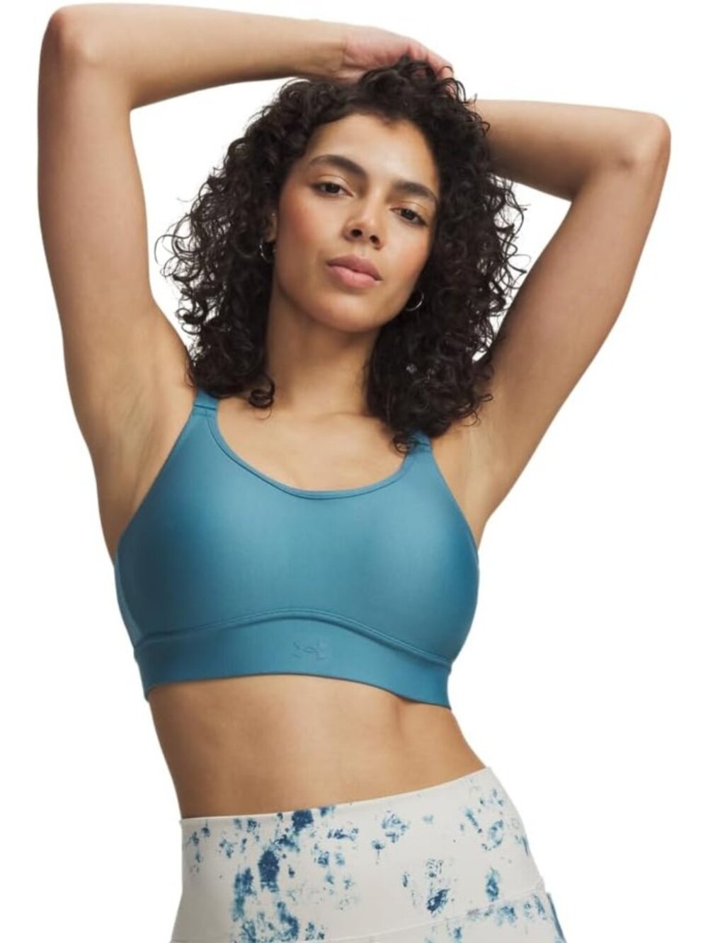 Heathered Women's Mid Support Sports Bra - Comfortable, Moisture-Wicking